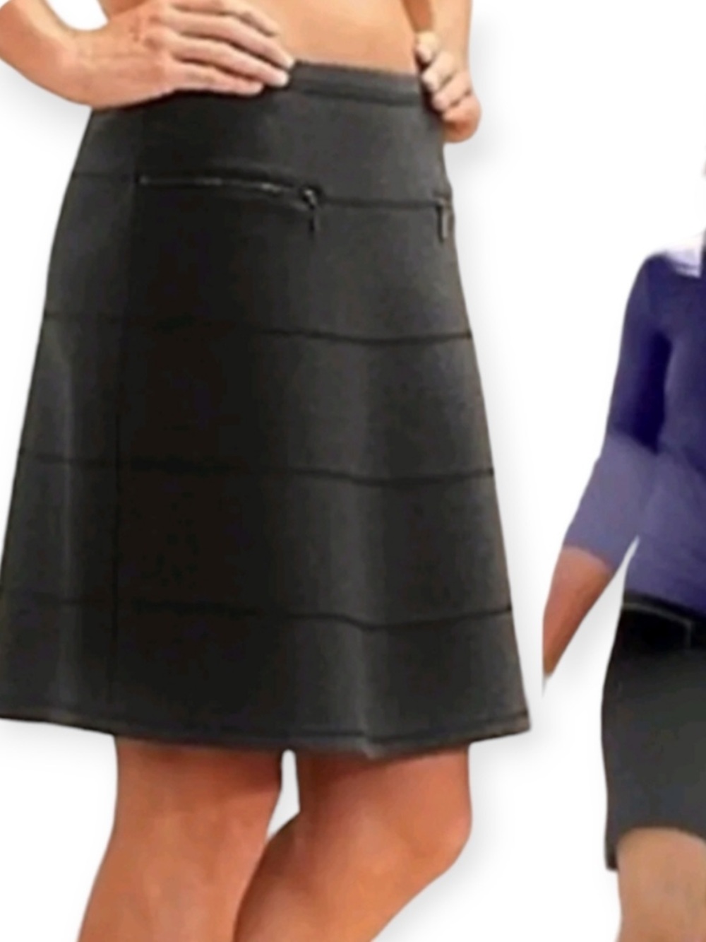 Athleta Strata Brown Active Skirt M